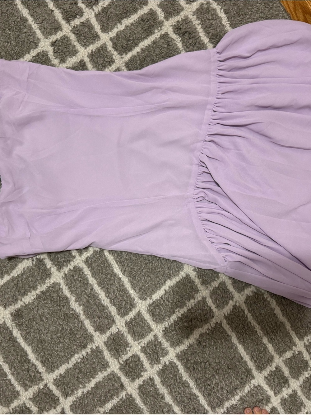 Peppermayo Lilac Strapless Maxi Dress with High Slit - Picture 3 of 6